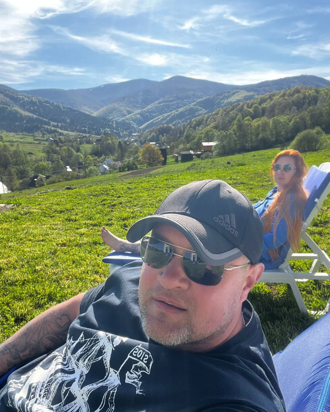 Літній пейзаж Карпат, вид з Пилипця.